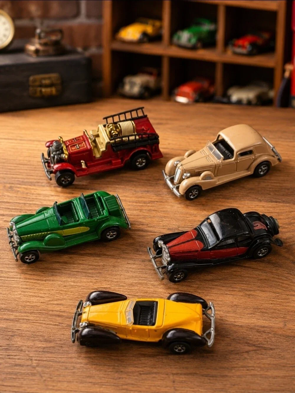 Vintage Hot Wheels Classic Cars Lot of 5 1930s Style Diecast Mattel Hong Kong